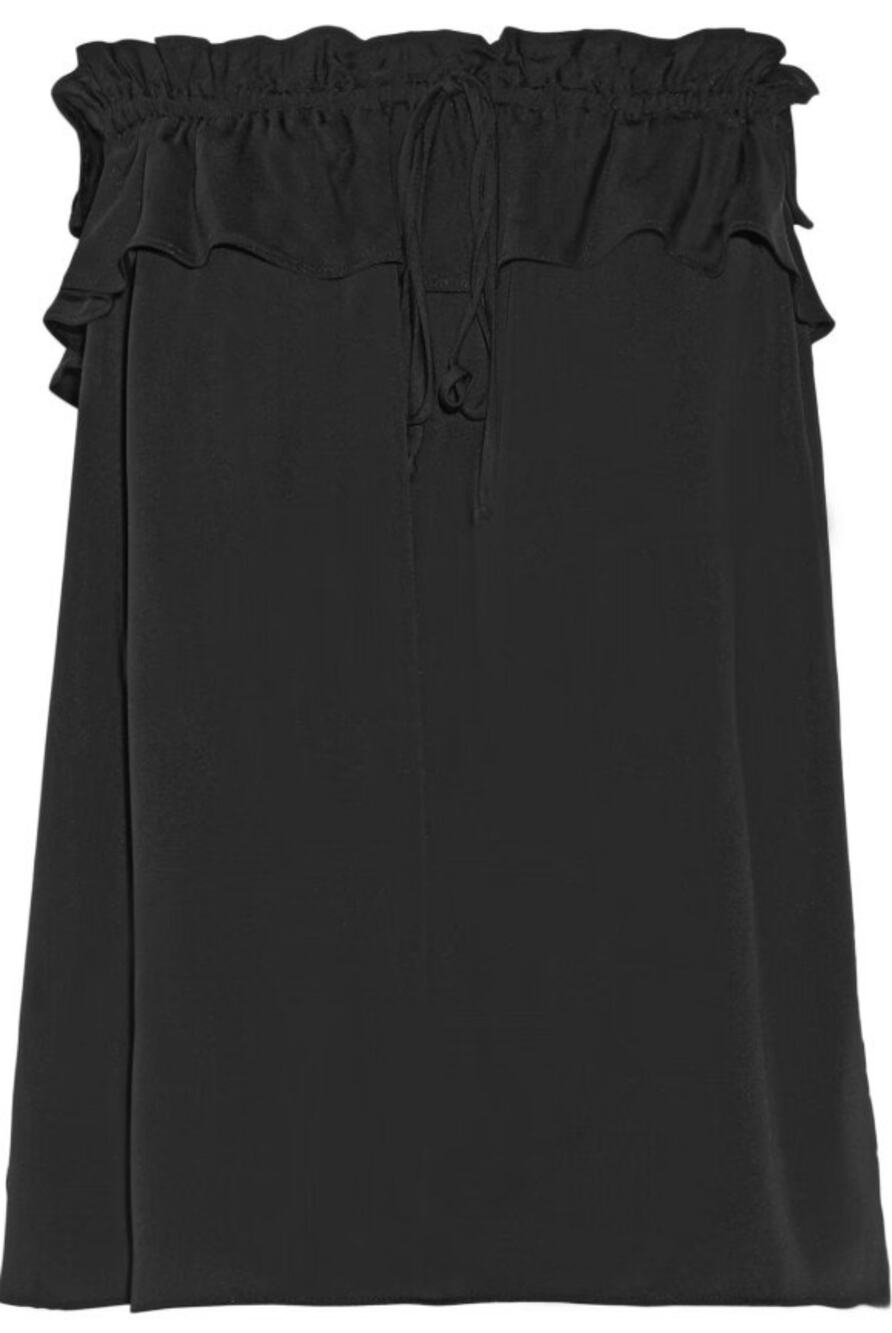 Milly Ruffled Black April Top Size 2